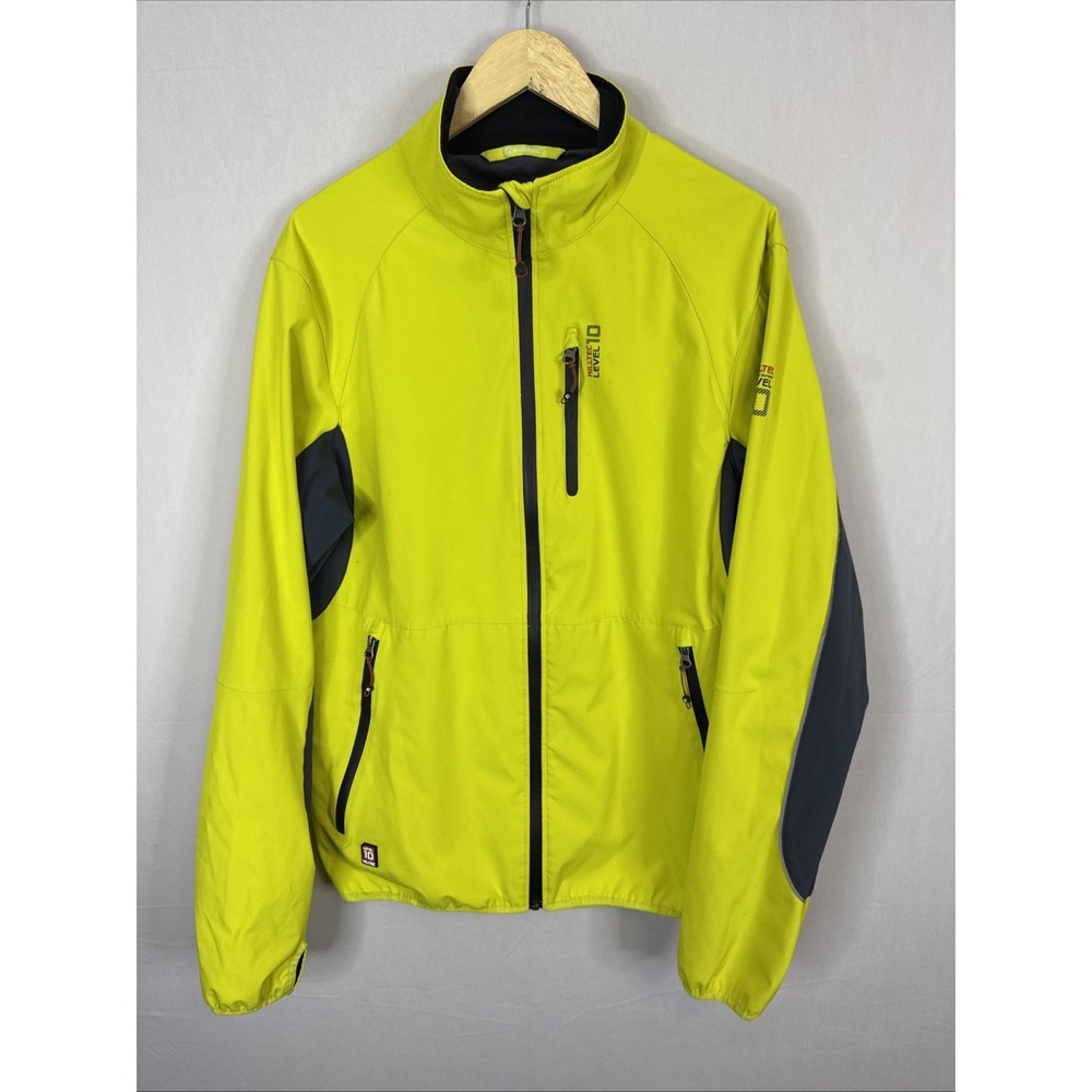 Killtec Level 10 Technical Outdoor‎ Jacket Neon Yellow Softshell Windbreaker XL